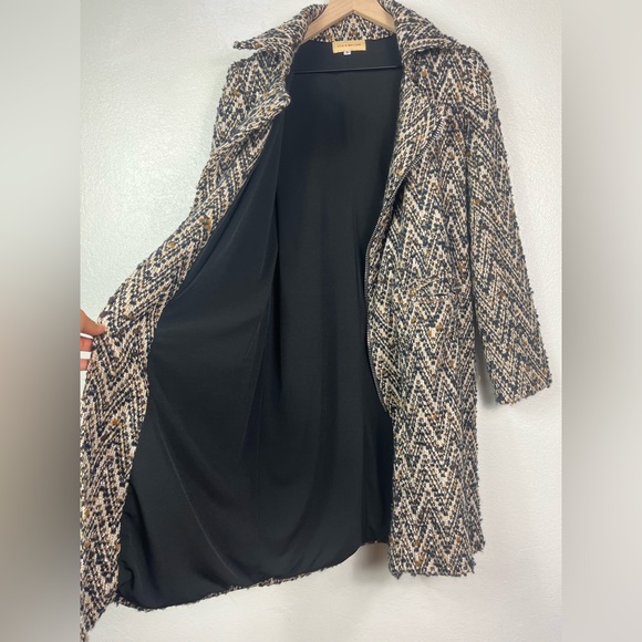 Otis & Maclain Woven Wool Blend Native Zig Zag Jacket Coat size 2 - Picture 7 of 11